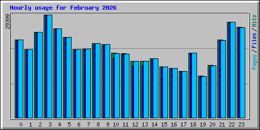 Hourly usage for February 2026